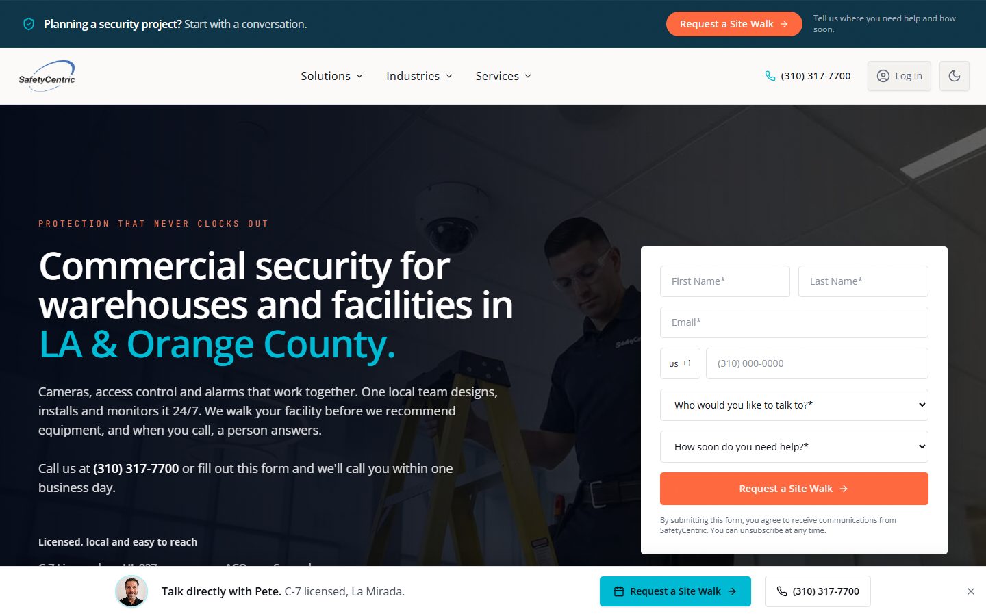 SafetyCentric, desktop