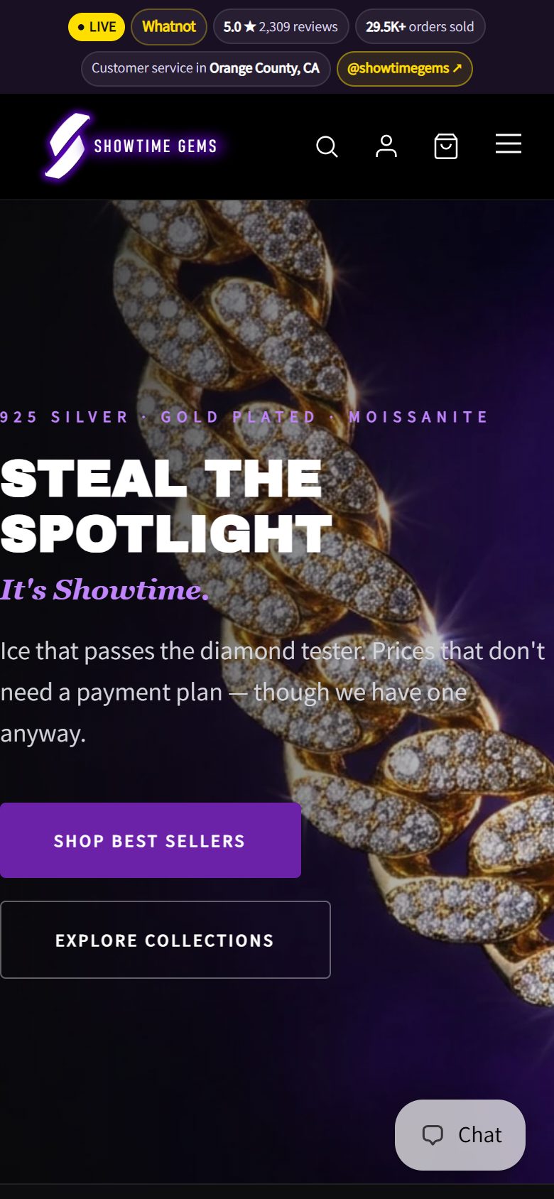 Showtime Gems, phone